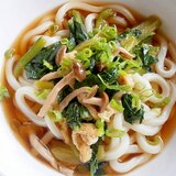 しめじ・小松菜のぶっかけうどん